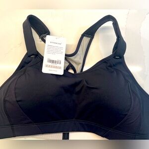 NWT Syrokan black sports bra